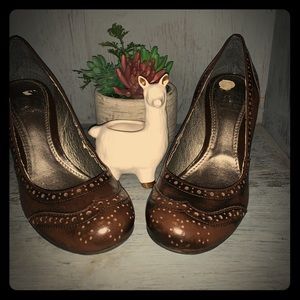 Vintage Brown Giani Bini Pumps